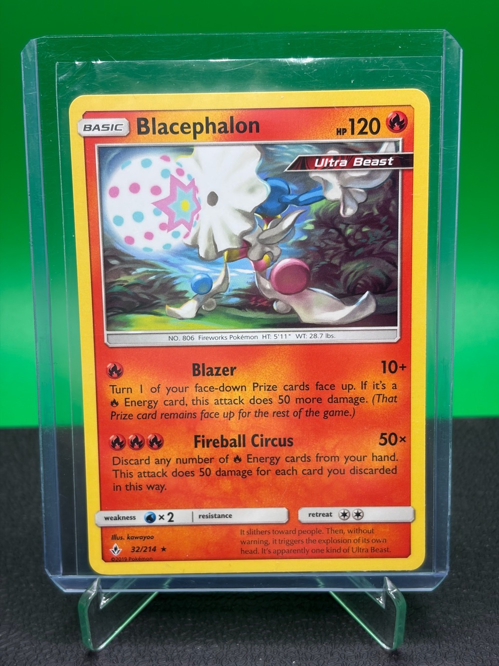 2019 Unbroken Bonds Blacephalon Pokémon Card
